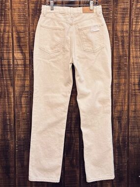 NWTS Rails The Topanga Denim High Rise Straight Cream White Jeans